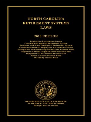 cover image of North Carolina Retirement Systems Laws